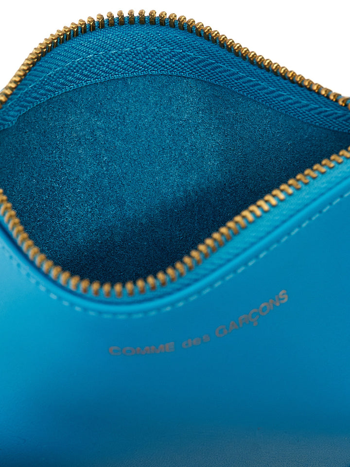 Classic Leather Line Wallets, Card Holders Light Blue