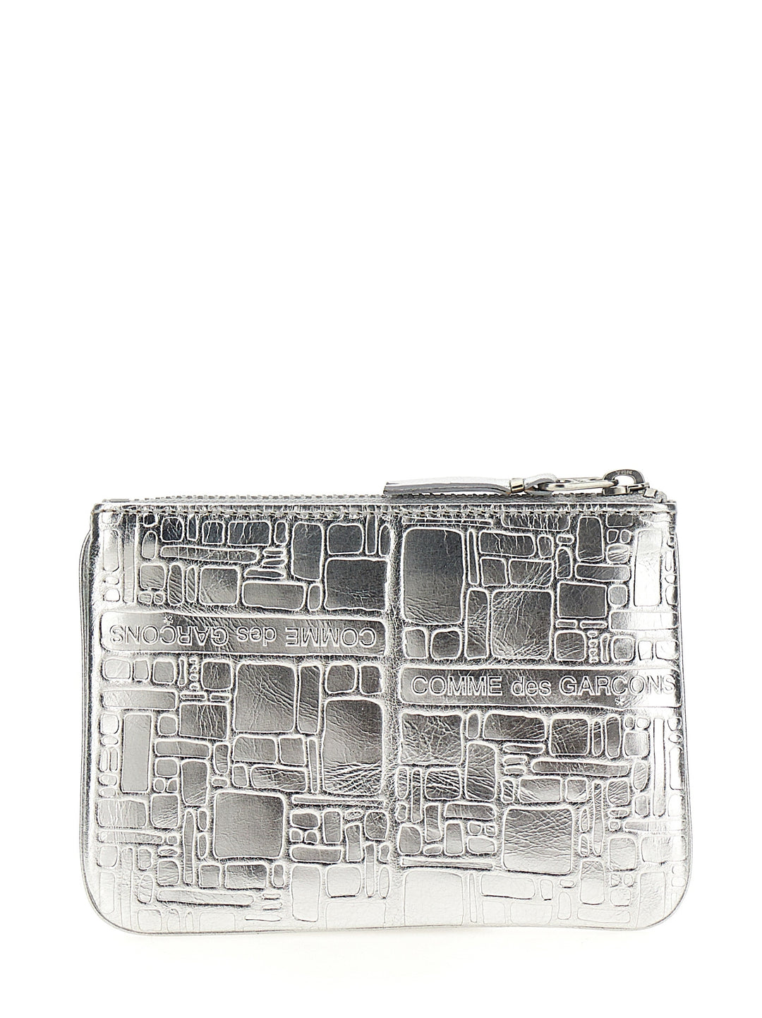 Texture Leather Wallet Wallets, Card Holders Silver