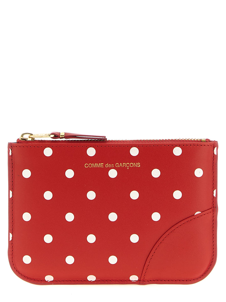 Comme Des GarçOns Wallet Polka Dots Printed Card Holder Wallets and Card Holders - Red | d52716ed9d47fcf32340b7088ad2b3a2527ef59d