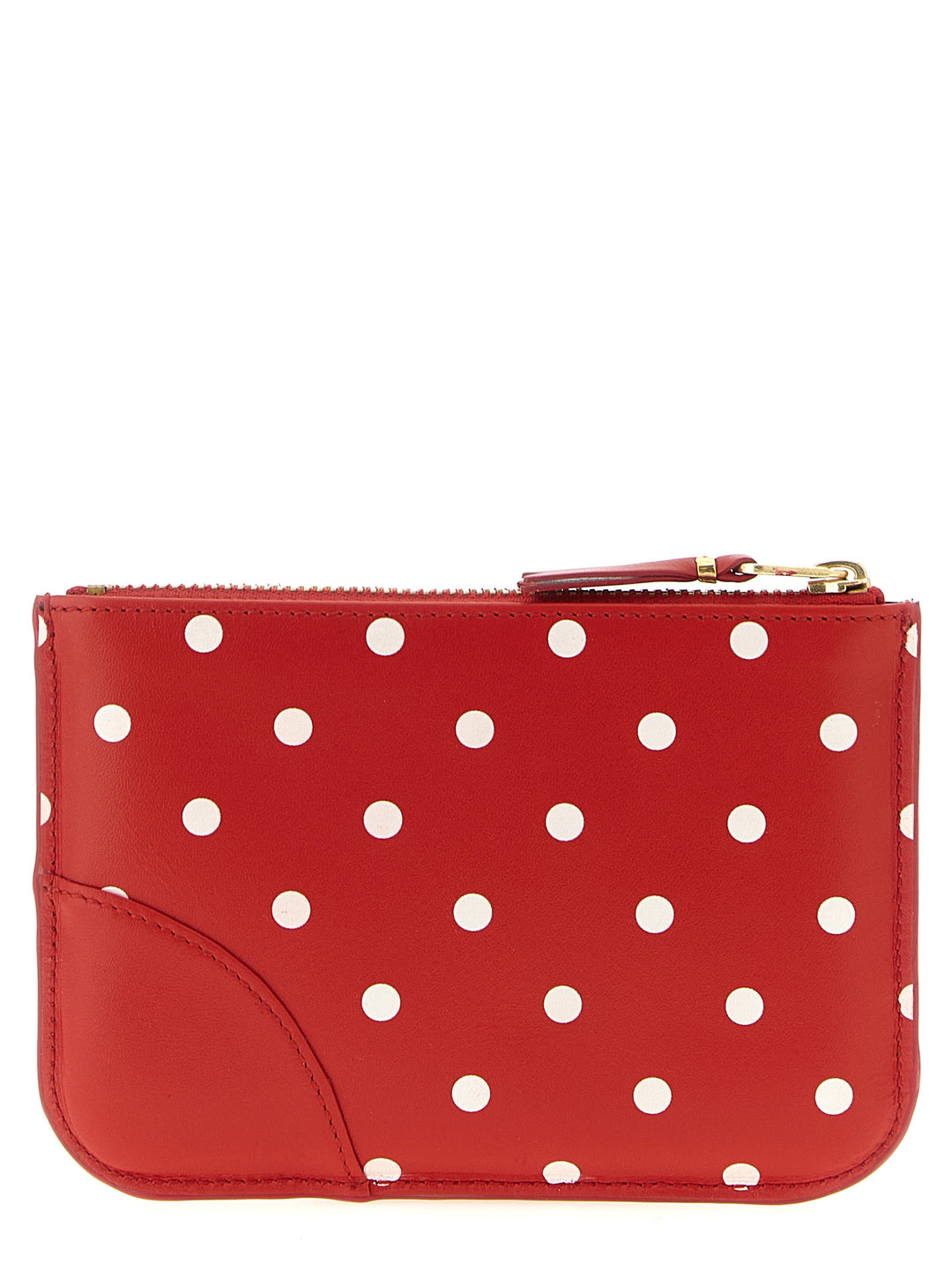 Comme Des GarçOns Wallet Polka Dots Printed Card Holder Wallets and Card Holders - Red | bc002f1ac855e507642f482da3e0ebacdd258001