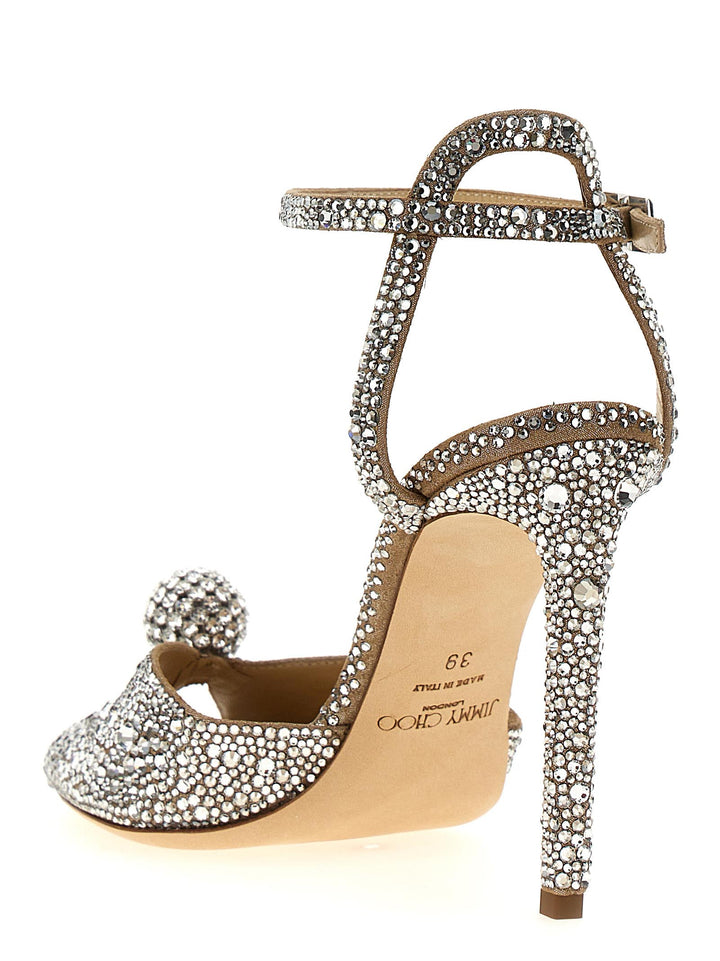 Jimmy Choo Sacora Sandals - Silver | 5d60d924ad1d0d0414f59146d8273e563c45b8b5