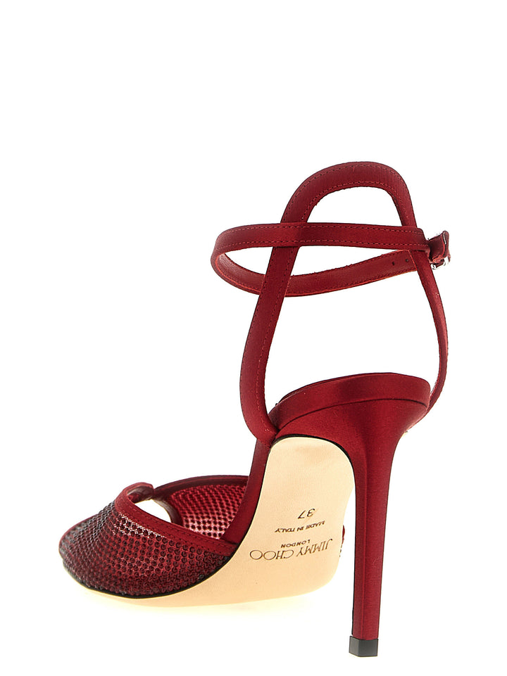 Jimmy Choo Sacora Sandals - Red | ed18e258c369412497f3b2b4cd299cbf3b0cdbfe