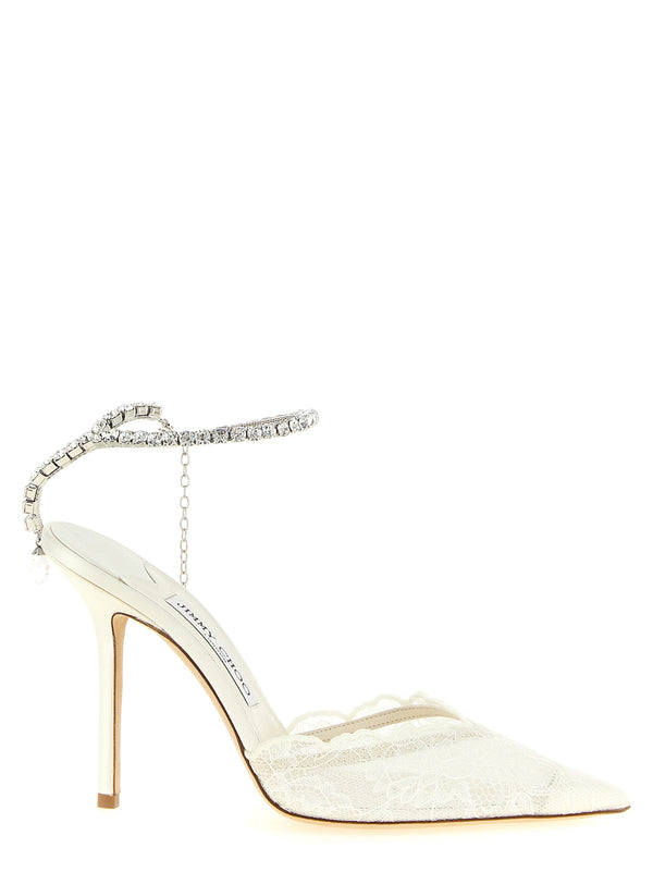 Saeda Pumps White