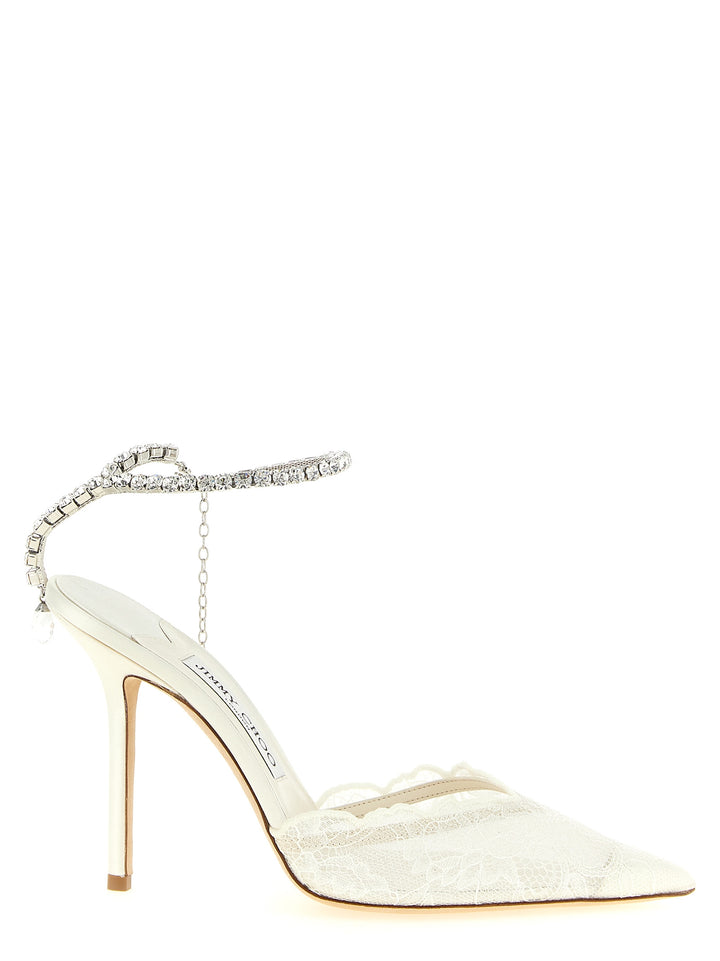 Jimmy Choo Saeda Pumps - White | 9374b4b84142e03d7ab360a9c154eedc5e3ec67a