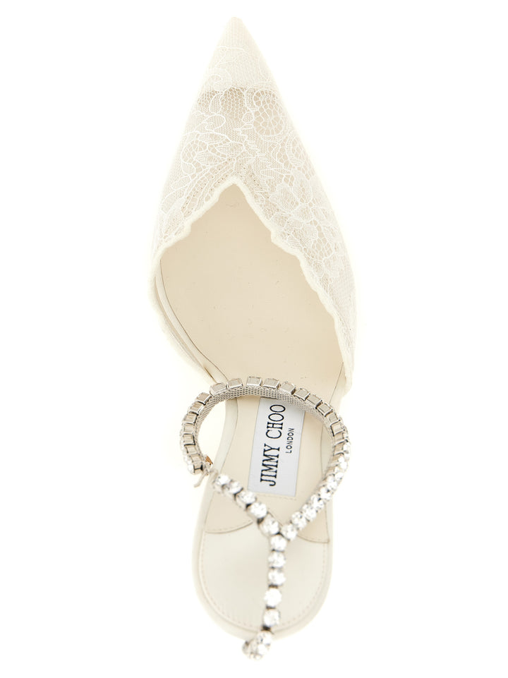 Jimmy Choo Saeda Pumps - White | 45e0ceef65f944b125ed89450f3376bd5904e358