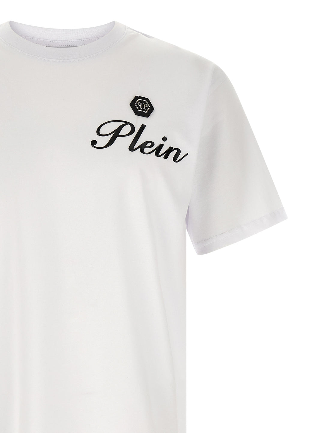 Philipp Plein Hexagon T-shirt - White/Black | cc9bbfe4ed16477e4800dc675e73451155fba30e