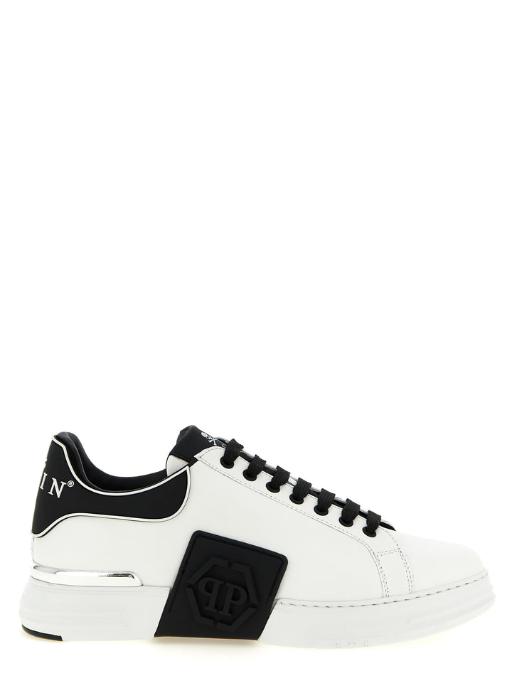 Philipp Plein Phantom Kick$ Sneakers - White/Black | c06d4aafc1560d934b9a0c08fff962299bad26b1