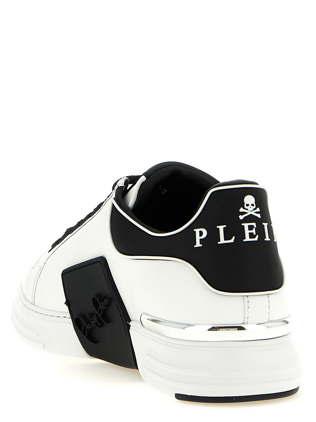 Philipp Plein Phantom Kick$ Sneakers - White/Black | 59ecb6e290ff7ebaa6518c14130d07f6a3d03d65
