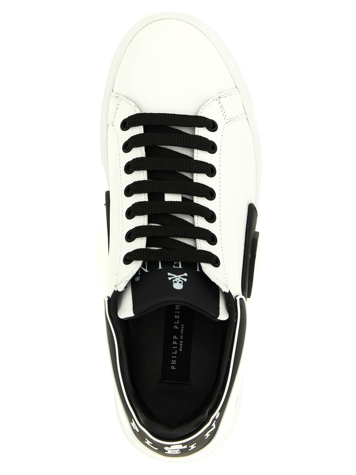 Philipp Plein Phantom Kick$ Sneakers - White/Black | 0a68ad3988f0ae98389493e584b0e9f2dbbd1d2f
