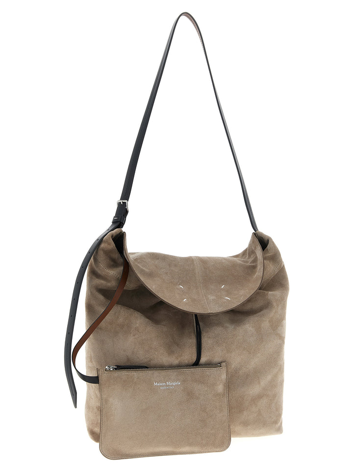 Maison Margiela Drawstring Hobo Shoulder Bags - Beige | 61a5558655d65fc7d9f7d7aba88cf268ec801247
