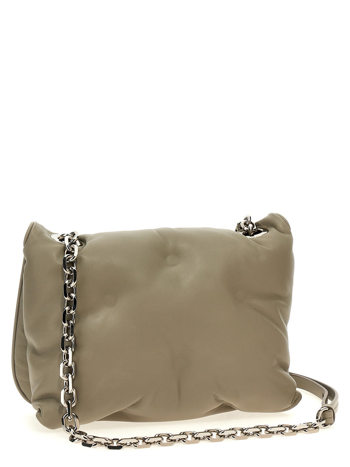 Glam Slam Flap Shoulder Bags Gray