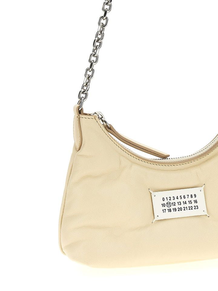 Glam Slam Hobo Micro Shoulder Bags White