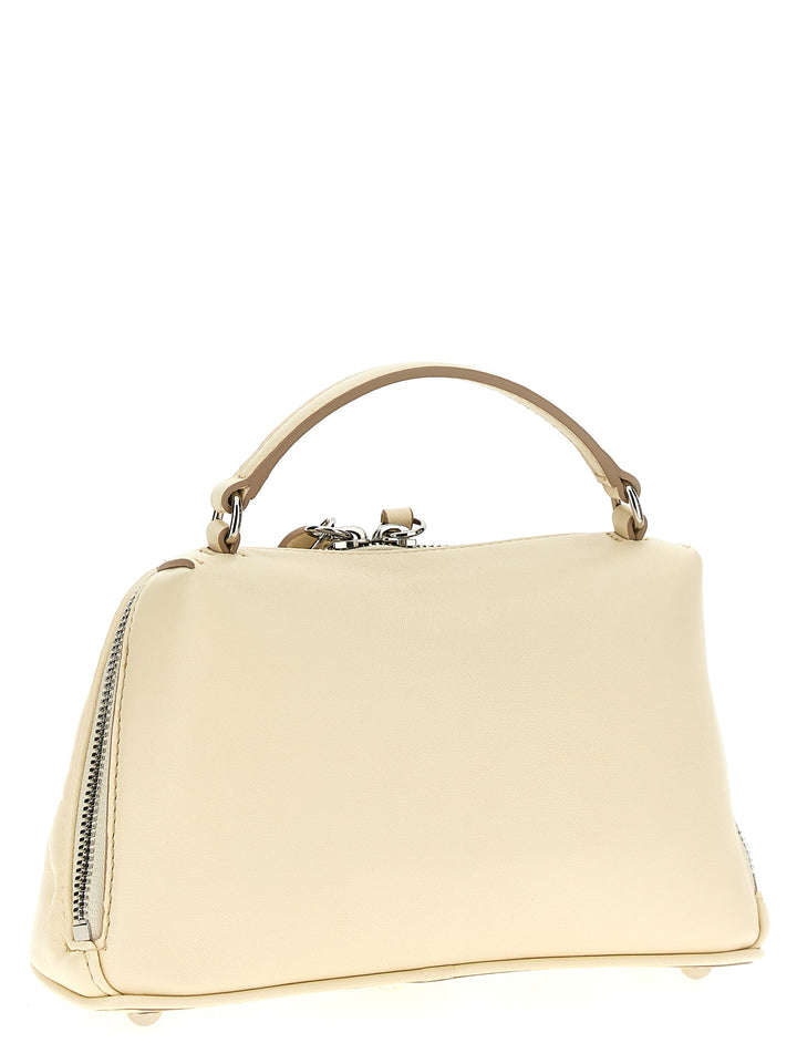 Glam Slam Trapezoid Hand Bags White