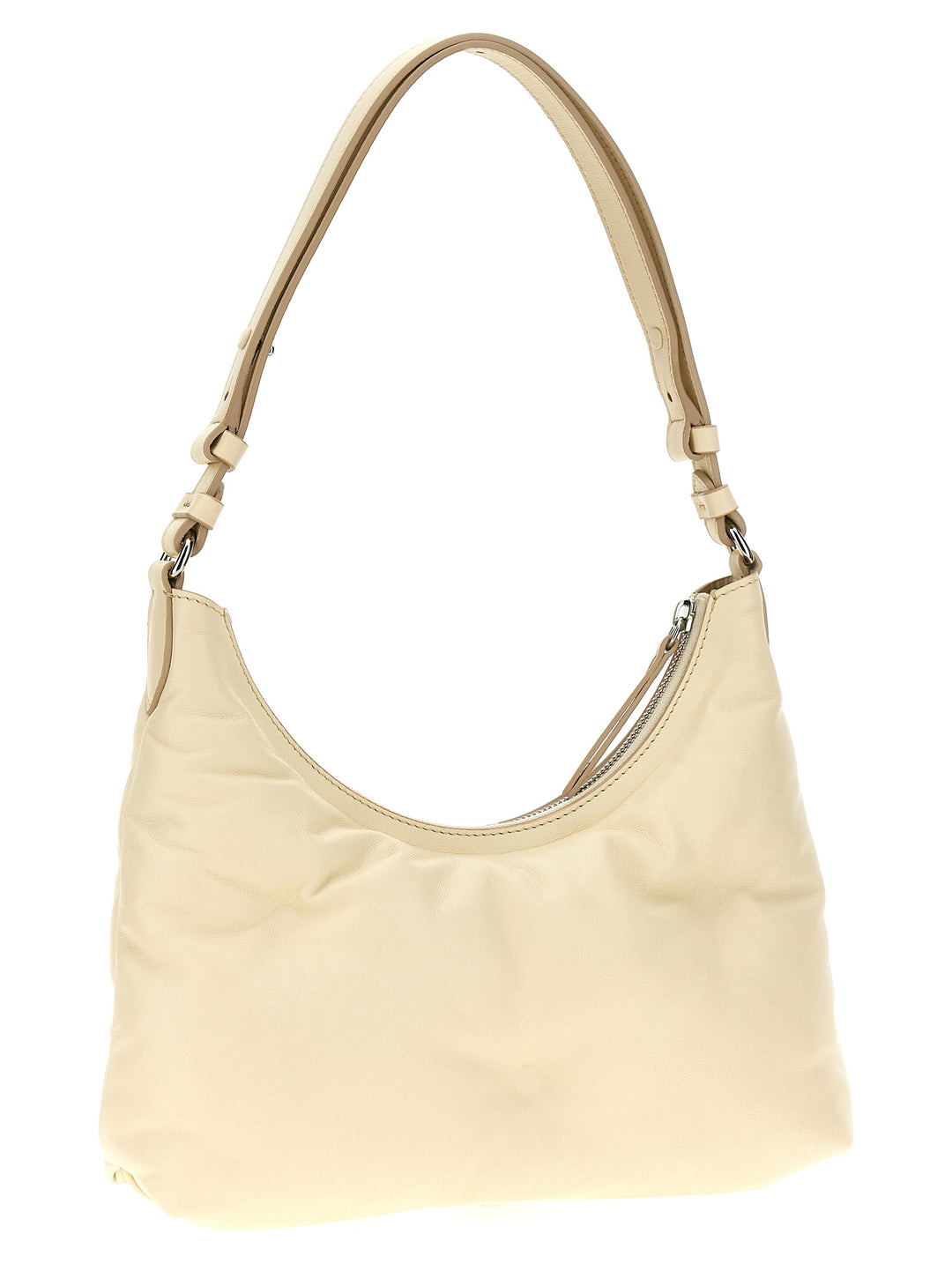 Glam Slam Hobo Small Shoulder Bags White