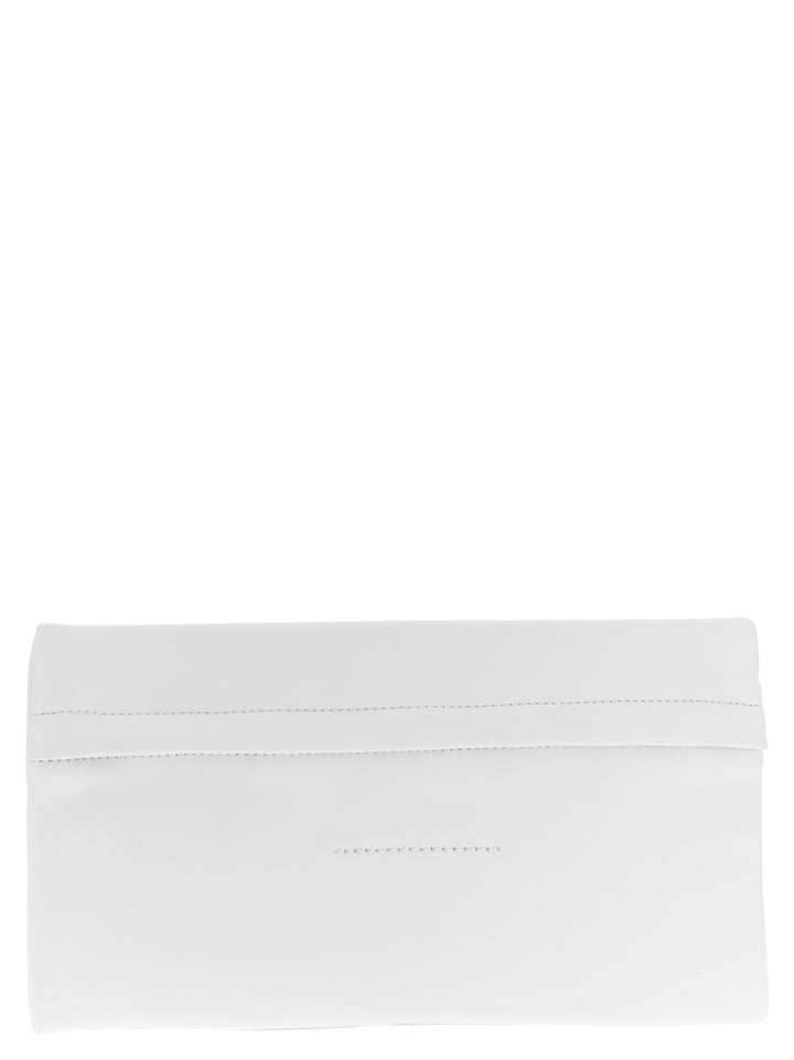 Mm6 Maison Margiela Etichetta Numeric Clutch - White | 224114a32ca1bc31f09a693577b73c3c2927501d