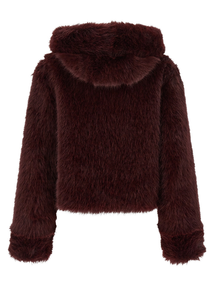 B&B Couture Cropped Eco Fur - Bordeaux | ef2315e411bd50edd23dec3aafcbcc9469d0e99f