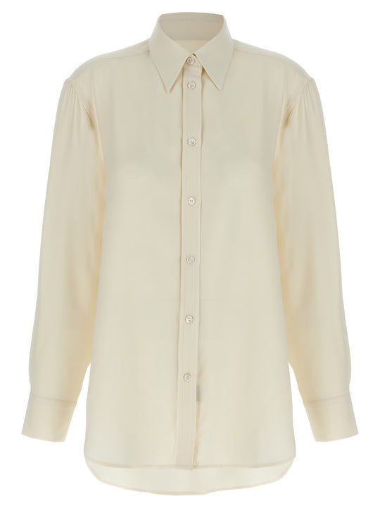 Cady Silk Shirt Shirt And Blouse White