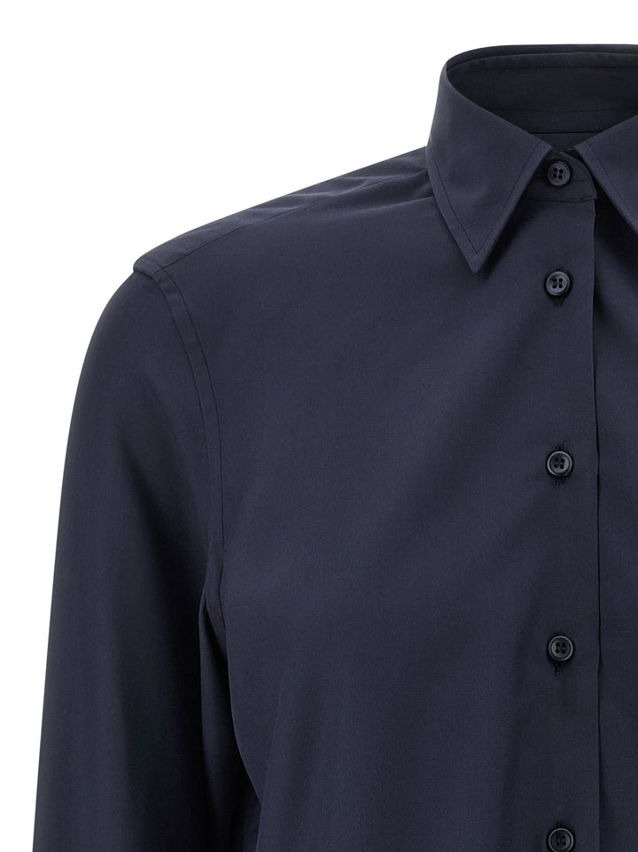 Brioni Silk Shirt Shirt and Blouse - Blue | 13d90d9f8a690b49908ed9b739e055a4ba183c02