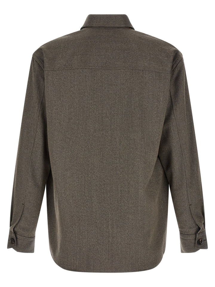 Brioni Workwear Shirt and Blouse - Brown | a80835fbe89674d564ef993e5226c4523c5d95ce