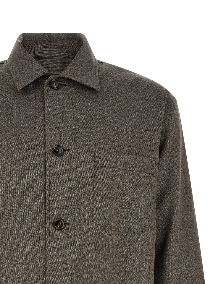 Brioni Workwear Shirt and Blouse - Brown | 1afc897a96bfe969d0462d72b11c6fdf2d4a2c21
