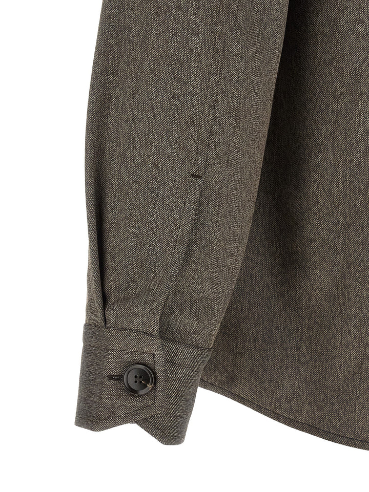 Brioni Workwear Shirt and Blouse - Brown | 8250c052471c959e233c5b580833b67bdacd266a