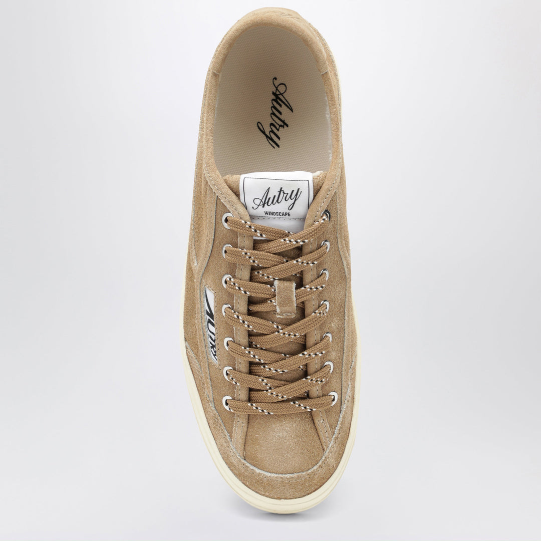 Autry Sugar Foam Windscape Low Sneakers In Suede