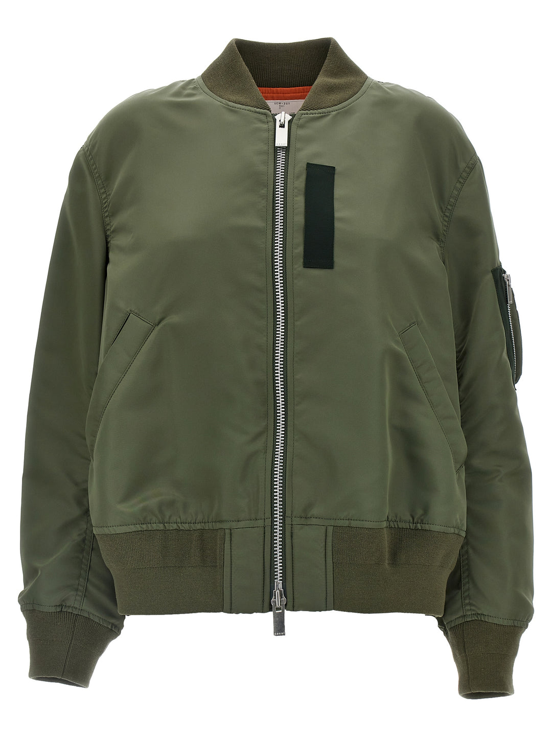 Nylon Bomber Jacket Casual Jackets, Parka Green