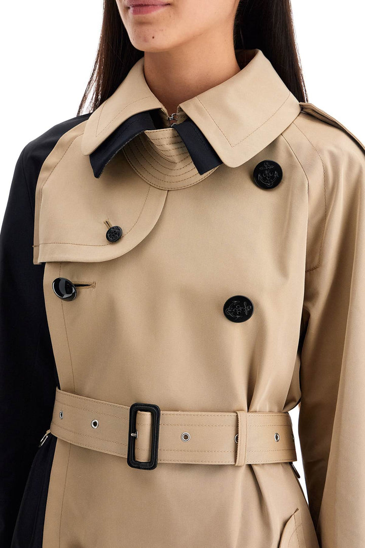 Trench Color Block In Gabardina