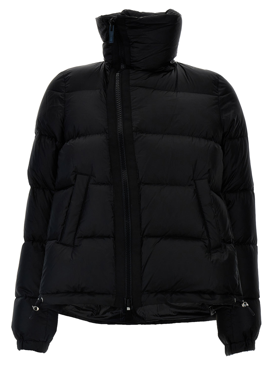 Flared Padded Down Jacket Casual Jackets, Parka Black