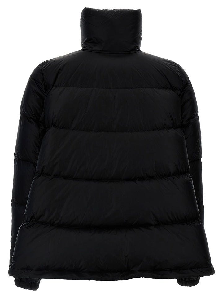 Flared Padded Down Jacket Casual Jackets, Parka Black