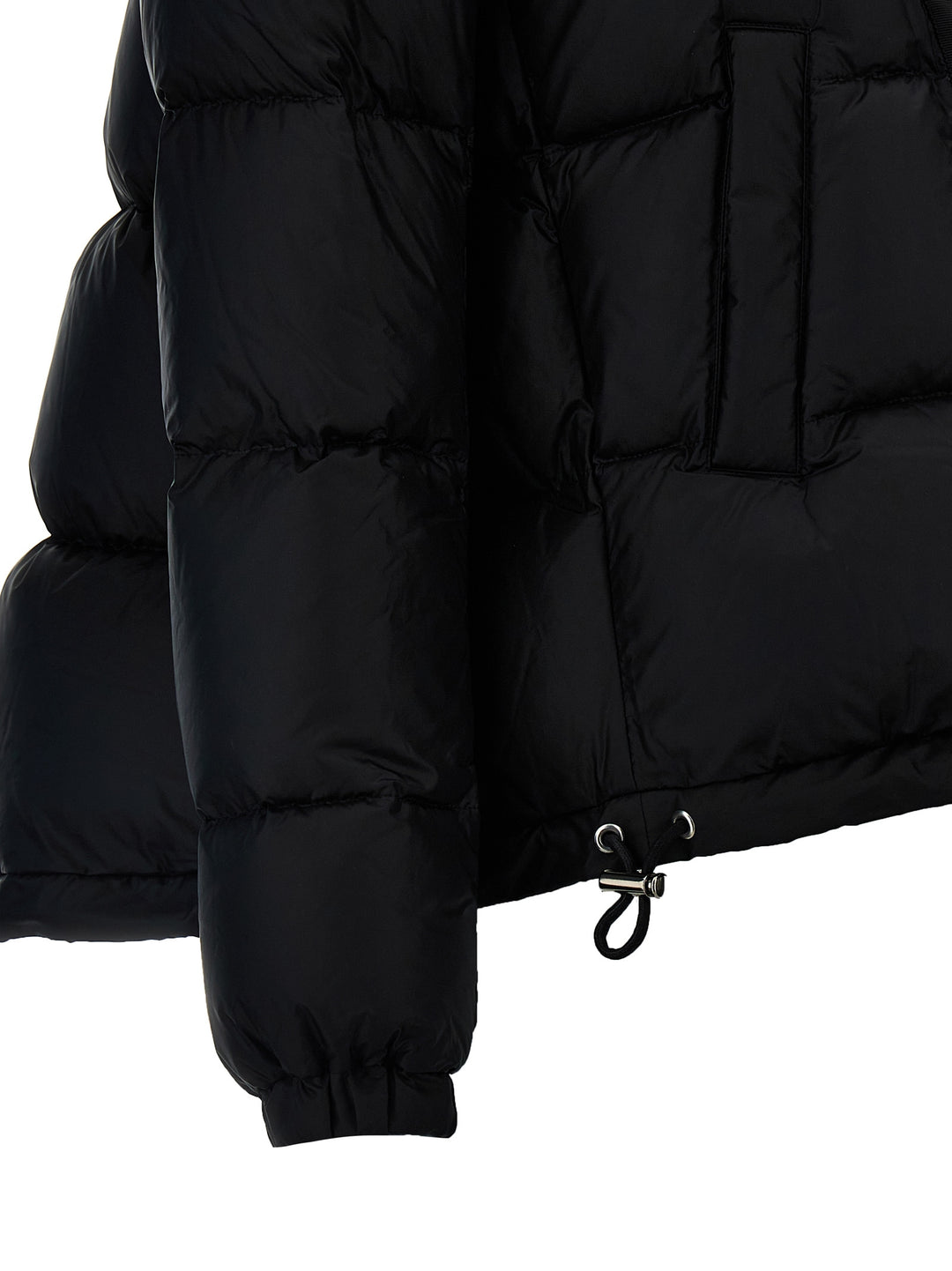 Flared Padded Down Jacket Casual Jackets, Parka Black