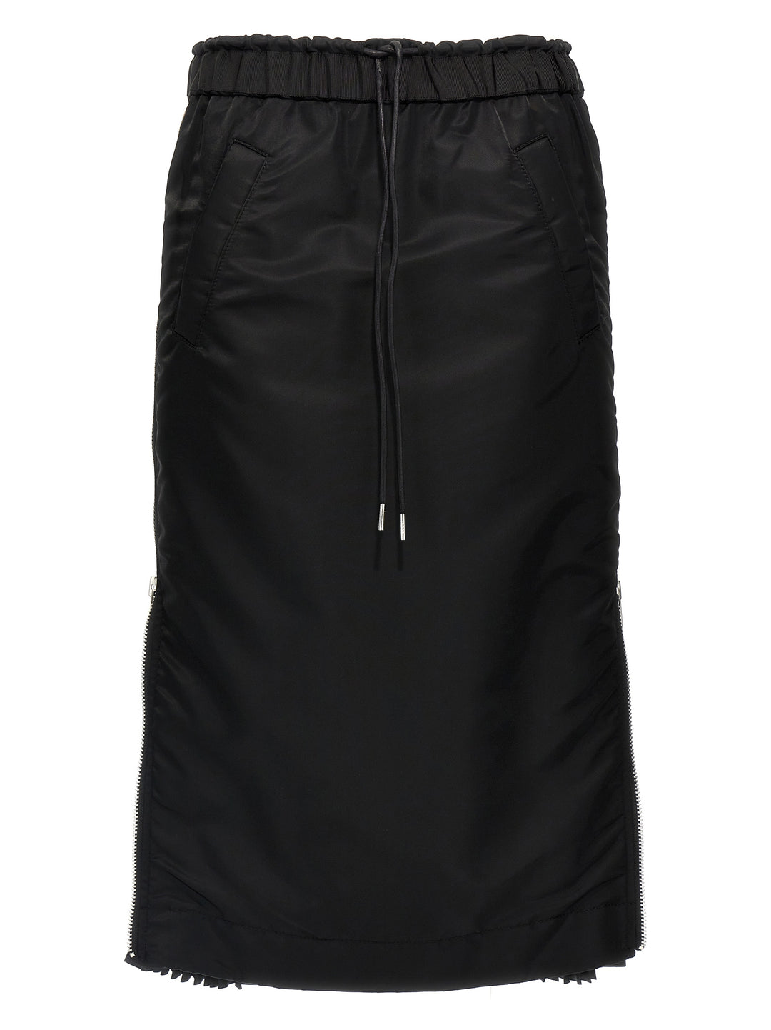 Sacai Pleated Insert Skirt Skirts - Black | 5fda43eac42cc384d0ff5c37646fa926dcac929e