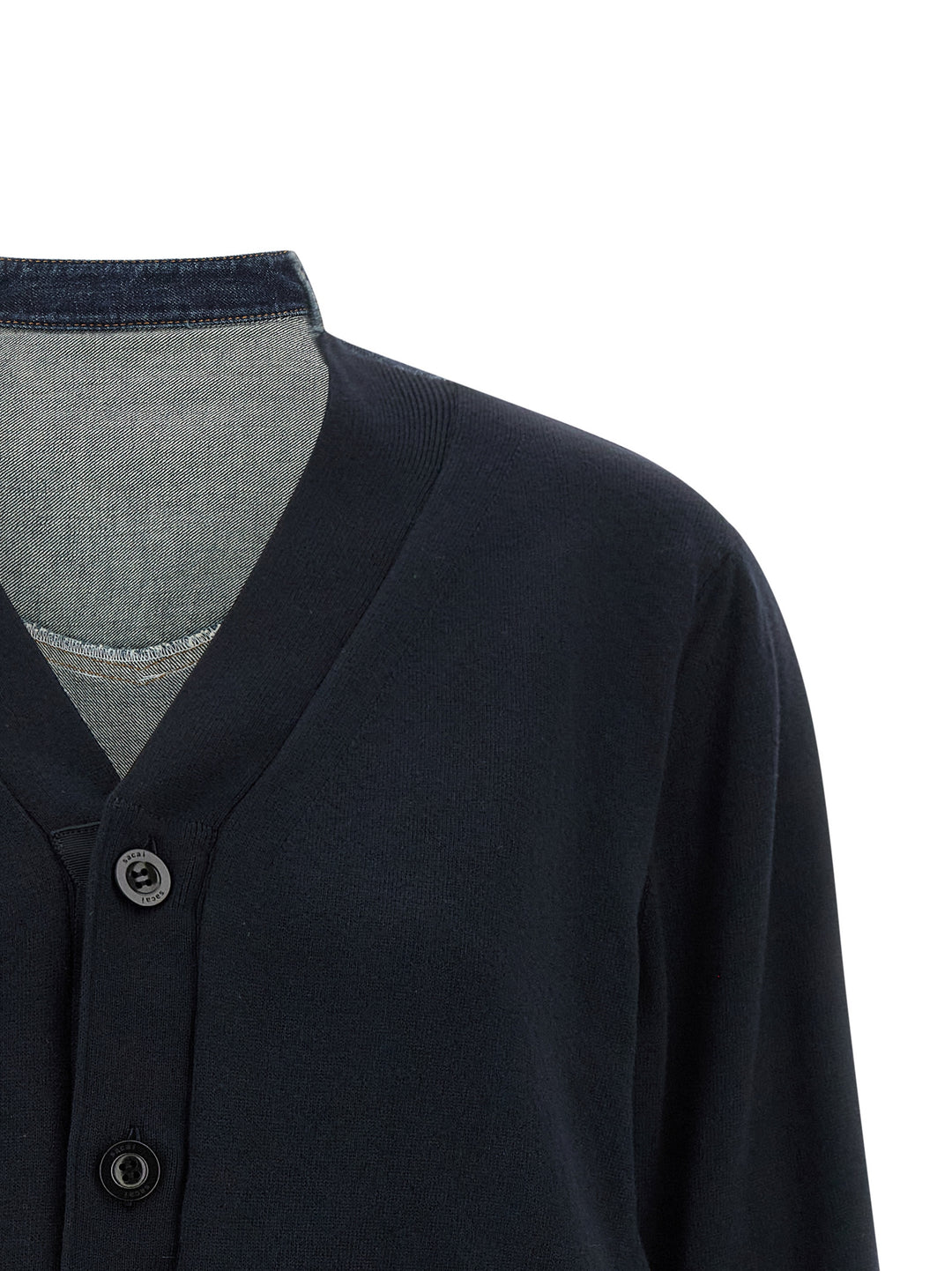 Sacai Shirt Cardigan Sweaters and Cardigans - Blue | 4b70bf035caefbc48789d8b1759d2244da49c0e1