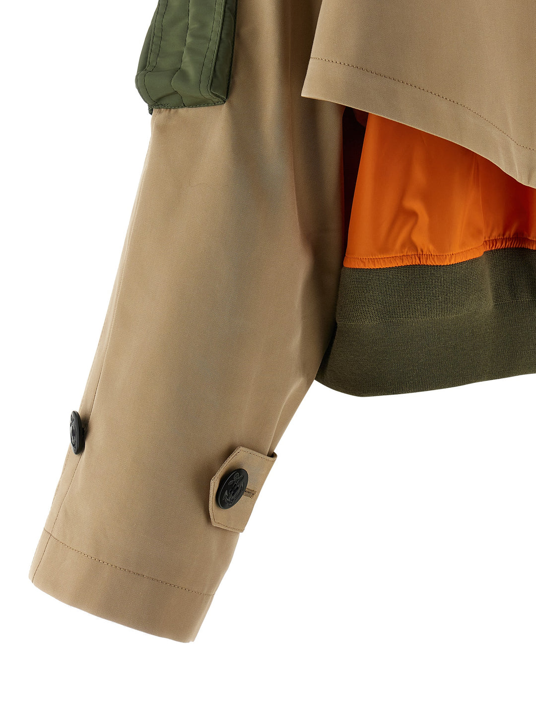 Sacai Double Layer Trench Coat Coats and Trench Coats - Beige | af98eb72d5806f4986d33451bc18fa82aac59a95