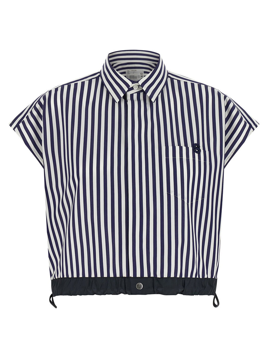 Sacai Cropped Shirt Shirt and Blouse - Blue | d05d49e01eca964a5b53db4f3c0c652968b3fc55