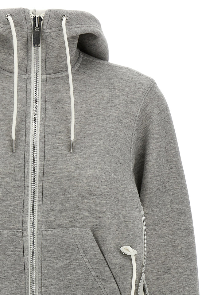 Sacai Sponge Sweatshirt - Gray | e7474ac4bdacb034240432fdd57a6b9a3a67cc31