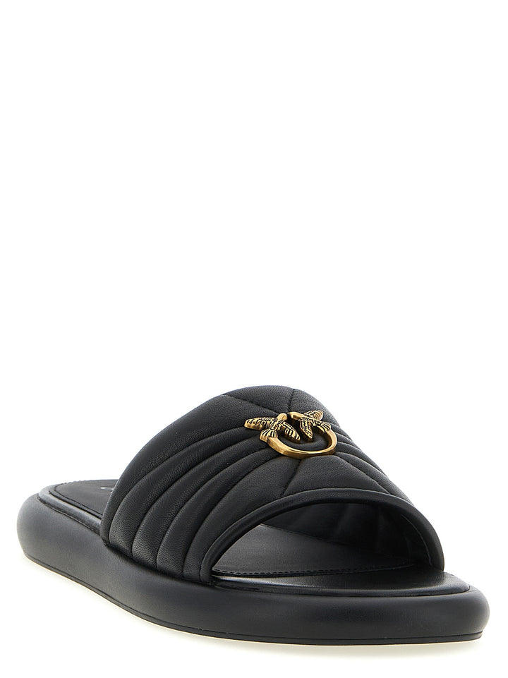 Pinko Fiona 03 Sandals - Black | 96ed89f0ee200525d0f7484dc2b0780c288f7776