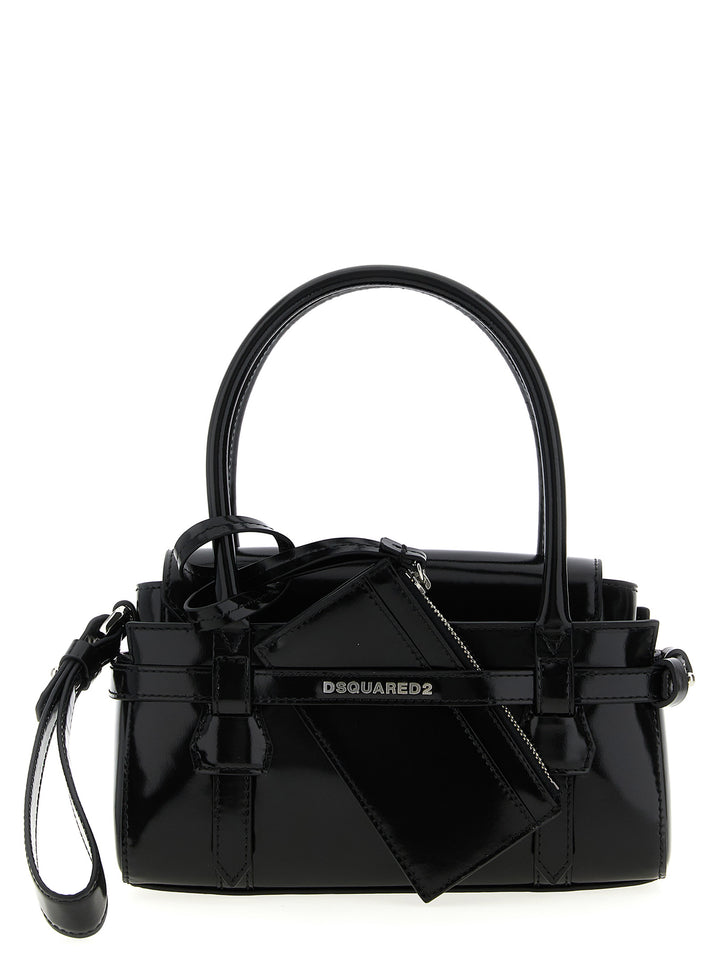 Dsquared2 Twin Mini Hand Bags - Black | 892c10eb9f55bae71b3ecf0a69fb3969f2c95078