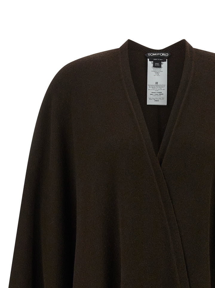 Tom Ford Cashmere Poncho Capes - Brown | 93fba2f838944e3e8be04217c855bfbbffa2312b