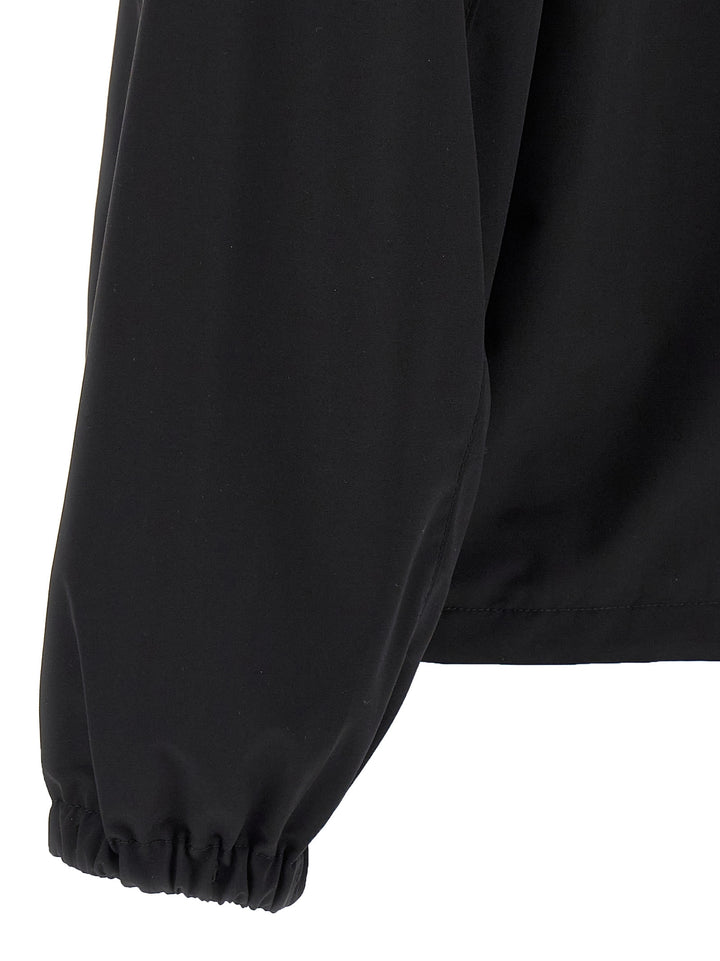 Prada Travel Wool Blouson Puffer Jackets - Black | bb1ab2a0761d31ee5604636c39baff2007e17997