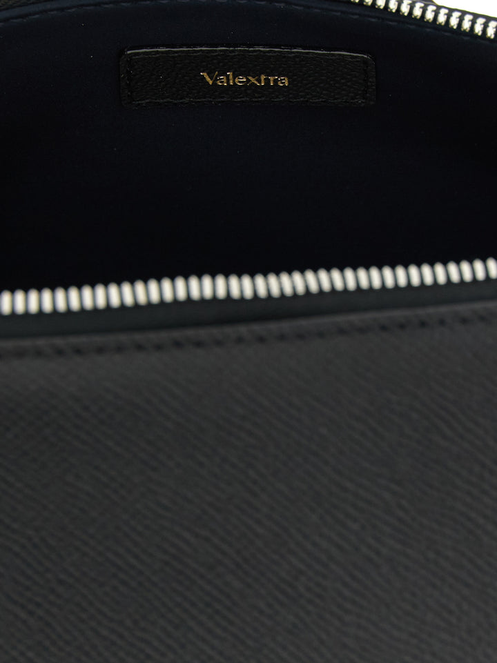 Valextra V-Line Crossbody Bags - Black | 2dd59d8b9c4321f052fbcc3c21b7ea7bbe82a96b