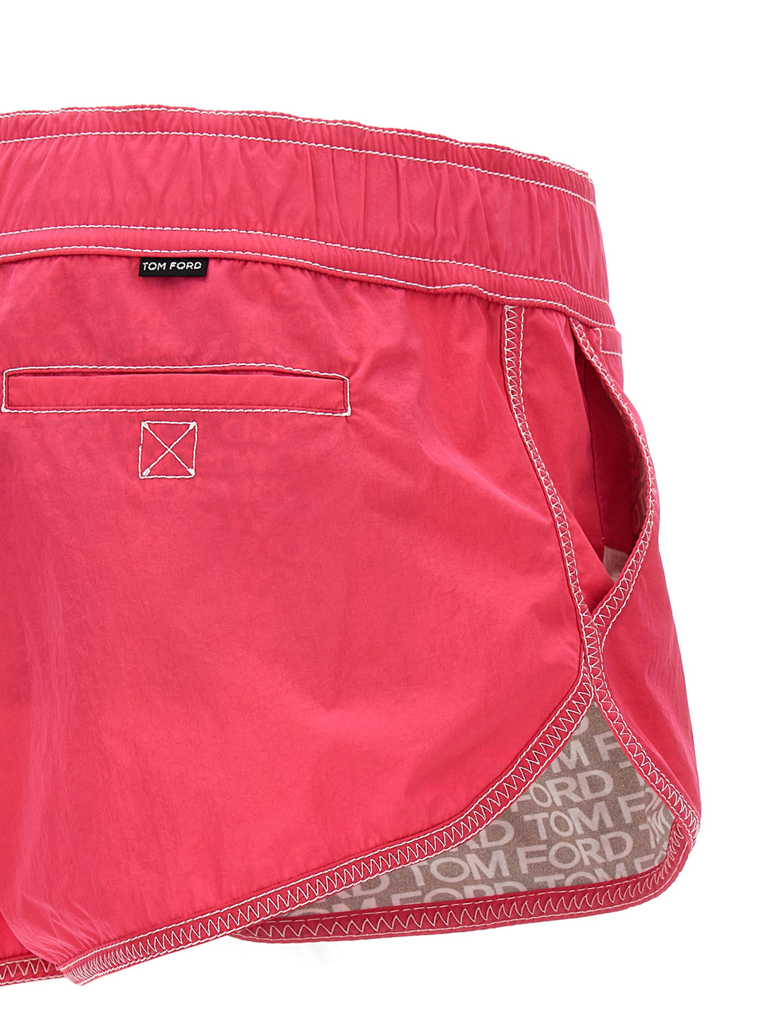 Tom Ford Logo Nylon Shorts Bermuda and Short - Fuchsia | 2d90cc73894cb0eb7847d632c9750c5e5d35002b