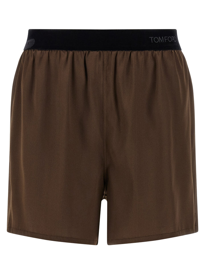 Tom Ford Silk Shorts Bermuda and Short - Brown | a55fa6f4279156aae46ff74422c1dd886619c222