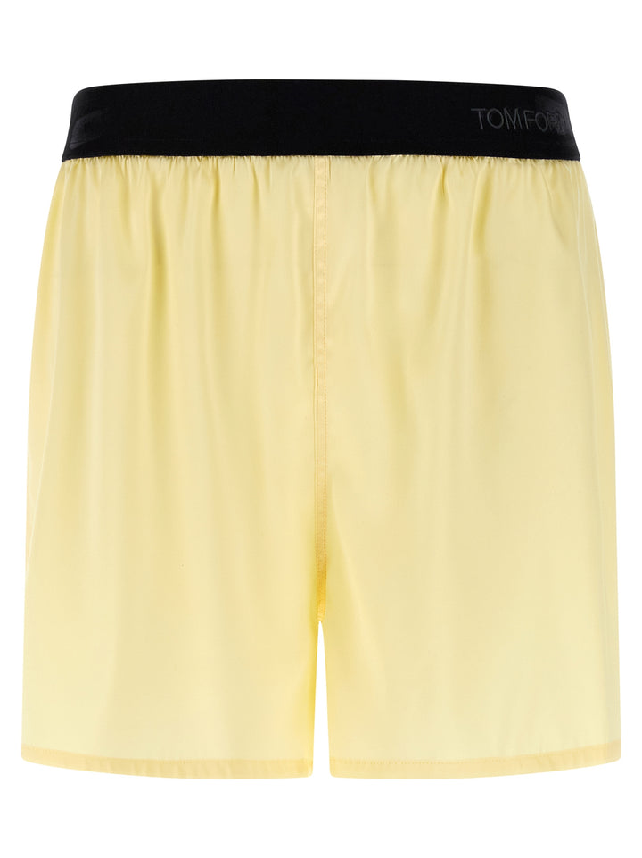 Tom Ford Silk Shorts Bermuda and Short - Yellow | 69f1ba7f8caa43ed207a0bc3d1f8c5ea18742ab4