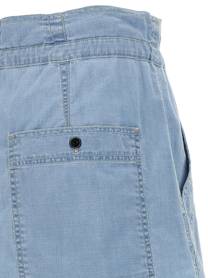 Marant Etoile Valdina Bermuda and Short - Light Blue | 5d019daeb7e1ac212ccc1c9dce6c2bfd168c91d9