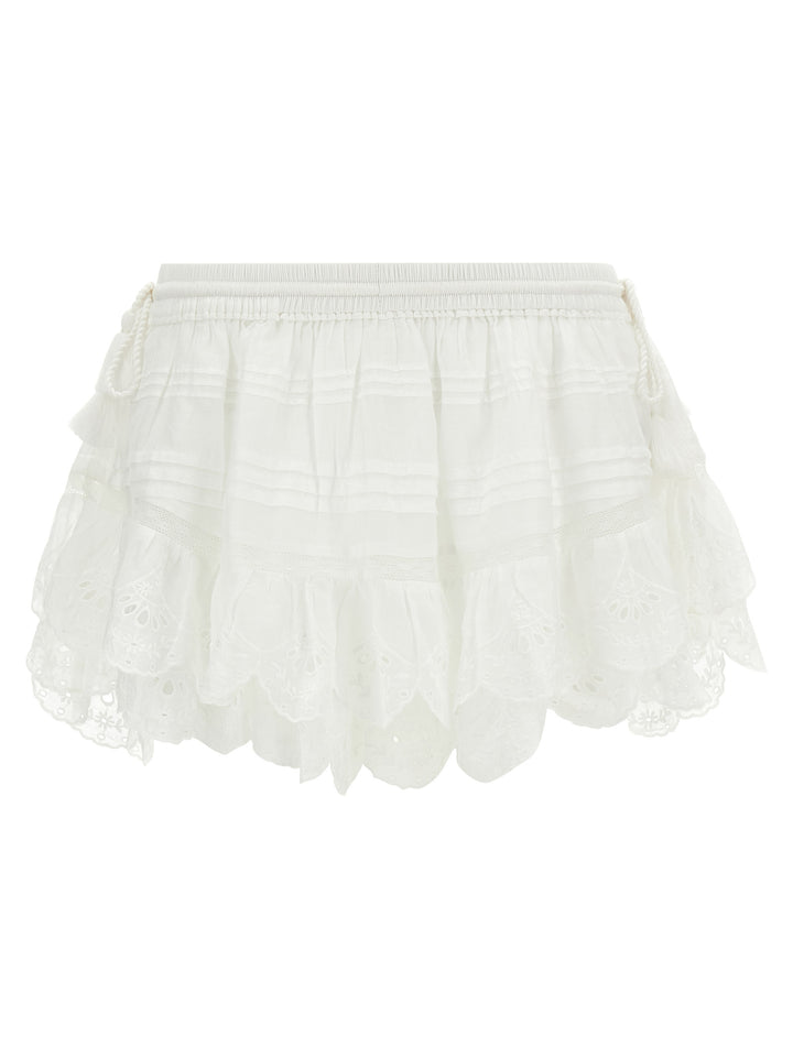 Marant Etoile Puria Bermuda and Short - White | 232db9061a454abeb58b02eba6c038330f10b890