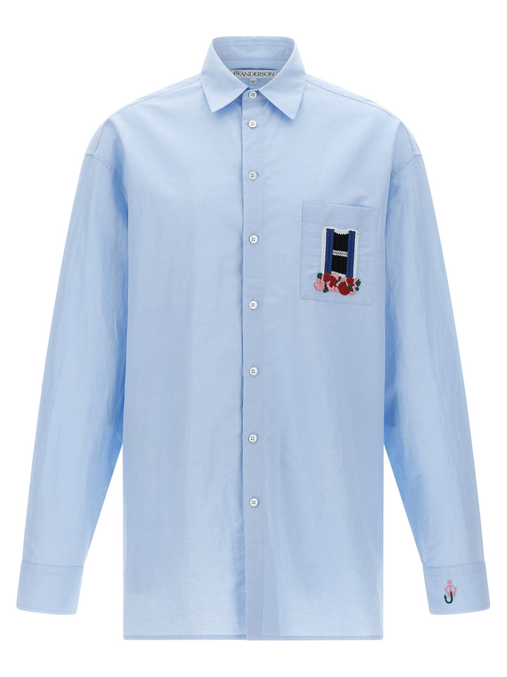 J.W. Anderson Window Shirt and Blouse - Light Blue | 0792b3660f8166985205d8428167aaddc9d4d438