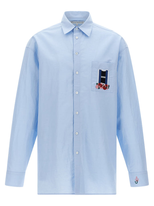 Window Shirt And Blouse Light Blue