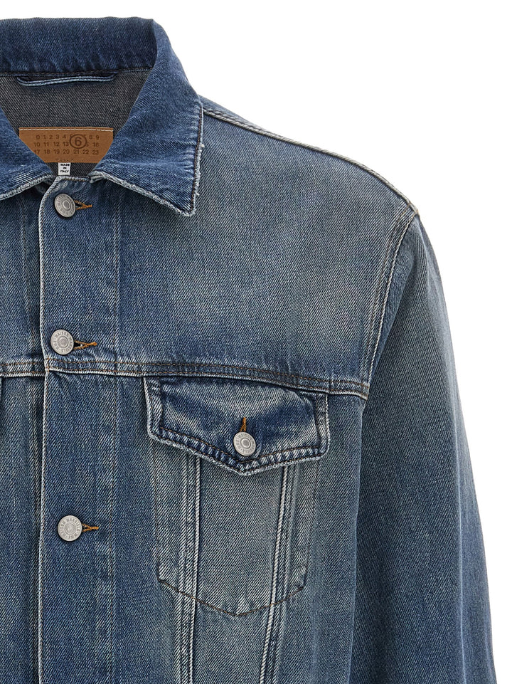 Raw Cut Denim Jacket Casual Jackets, Parka Blue