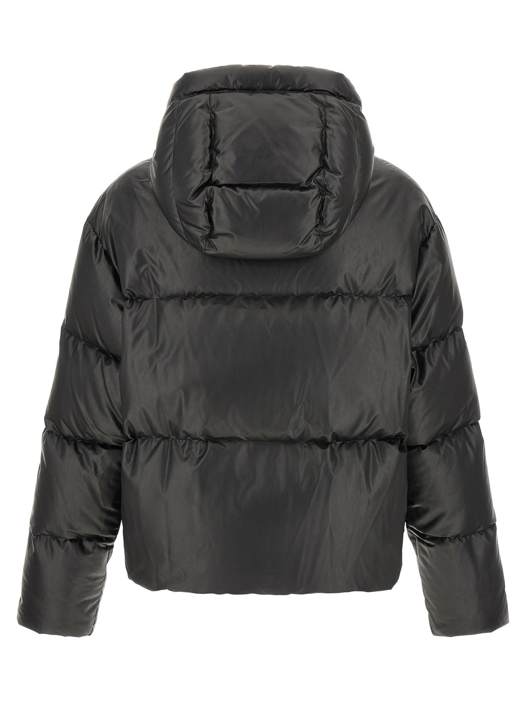 Mm6 Maison Margiela Lacquered Finish Down Jacket Puffer Jackets - Black | 6cf2bfca1bee232ad46d2486ab07107c996ed1e0